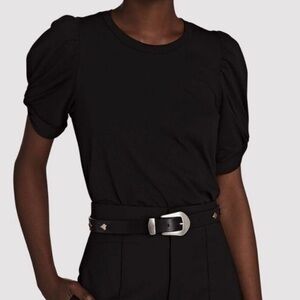 A.L.C. Black Short Sleeve Top size S